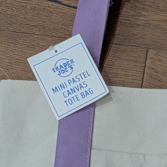 Trader Joe's Purple Tote Bag - Picture 2 of 2